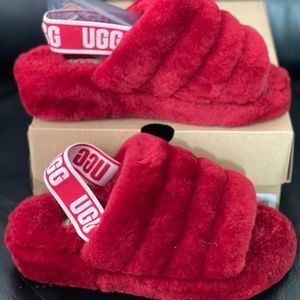 UGG Fluff Sling Back Slipper NEW